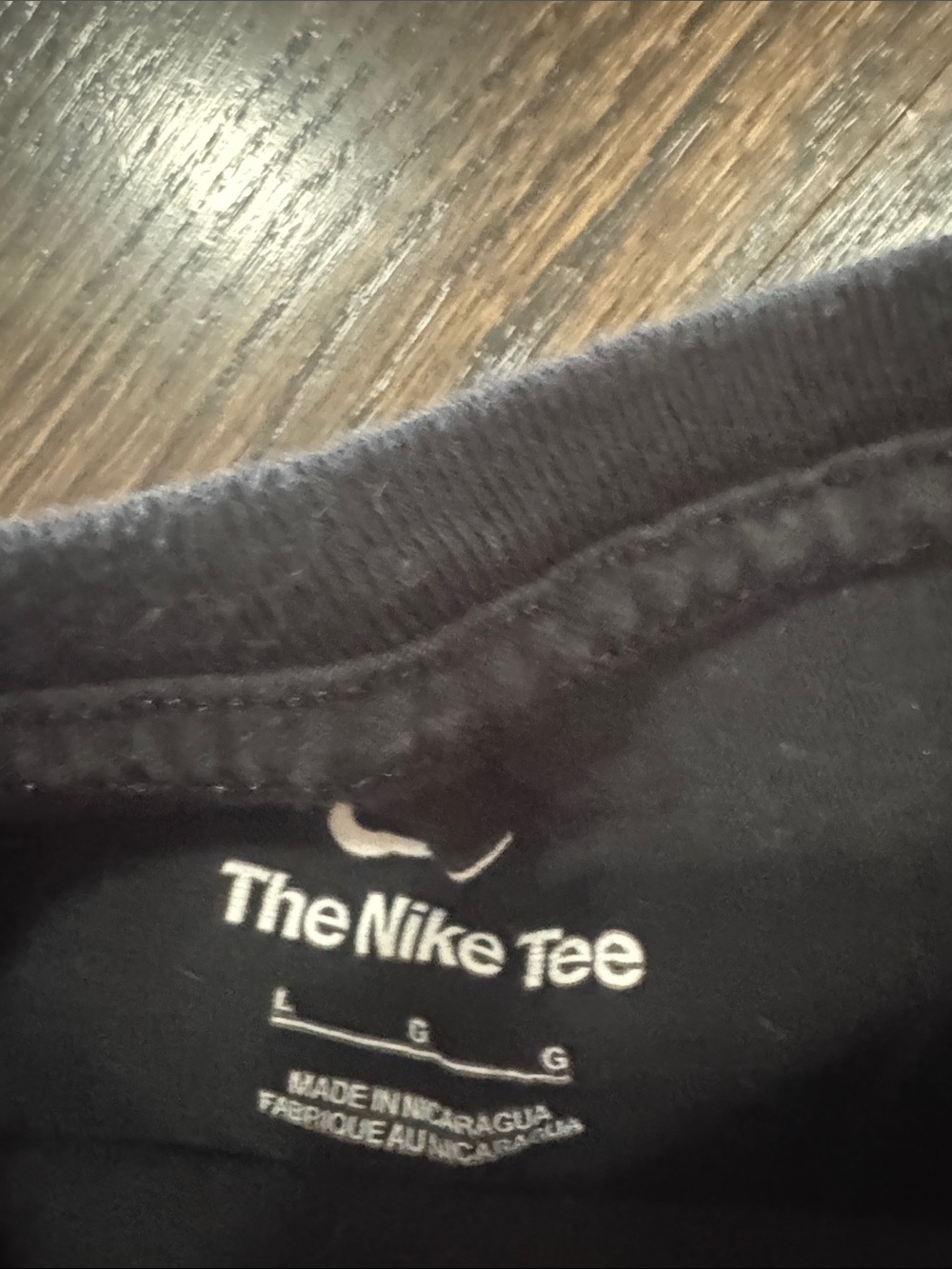 Nike Black Tee & Black Joggers Set with Blue and Yellow Logo - Picture 4 of 8